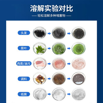 Newbark下水道管道疏通剂250g*4疏通中性不伤管强力溶解