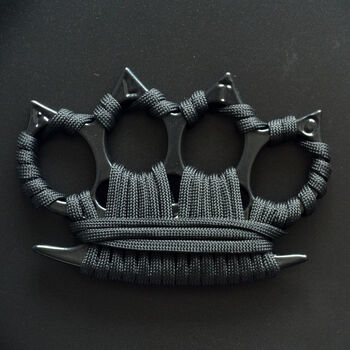 指虎拳刺手刺户外救援物资救难求援助支援破窗工具户外运动保护 黑牛