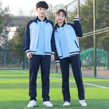 deting中学生校服三件套春秋季初中高中生班服套装男女运动服团体服