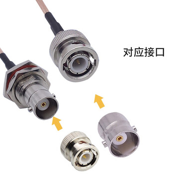 丰应子 BNC公头转BNC母头Q9转接线 RF射频连接线无线麦克风话筒天线延长线0.5米 可定制长度 FYZ-GY31Q
