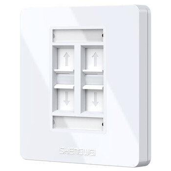 胜为(shengwei)工程级语音信息面板四口 四位网线插座通用86型网络面板电脑网络插座信息电话模块 CSIP304H 胜为(shengwei)工程级语音信息面板四口 四位网线插座通用86型网络面板电脑网络插座信息电话模块 CSIP304H