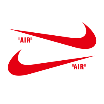 电动车反光贴条电瓶车反光贴条耐克大勾车贴汽车潮牌nike贴纸air摩托