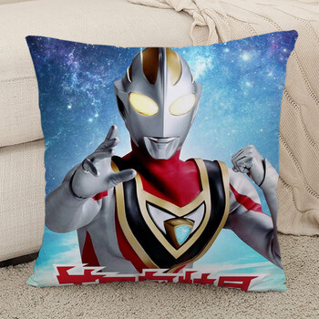 奥特曼抱枕艾克斯定制赛罗迪迦特利迦泽塔捷德艾克斯被子两用公仔靠