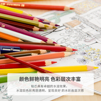 辉柏嘉(Faber-castell)水溶性彩铅笔彩色铅笔12色手绘涂色专业美术生绘画笔套装114462速写马克笔绘画 辉柏嘉(Faber-castell)水溶性彩铅笔彩色铅笔12色手绘涂色专业美术生绘画笔套装114462速写马克笔绘画