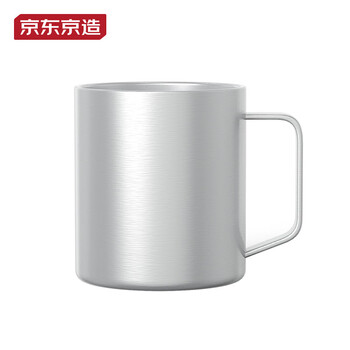 京东京造不锈钢双层保温桌面马克杯420mL 户外露营水杯 304咖啡杯银灰色 京东京造不锈钢双层保温桌面马克杯420mL 户外露营水杯 304咖啡杯银灰色