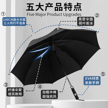 米波迪(Meebordi)雨伞大号直杆8骨双人京商务东长柄抗风暴高尔夫伞自可定制营 米波迪(Meebordi)雨伞大号直杆8骨双人京商务东长柄抗风暴高尔夫伞自可定制营