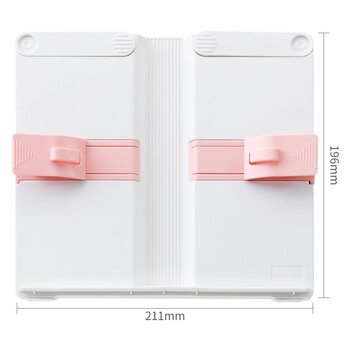 得力(deli)多功能阅读架 可伸缩折叠便携式书夹坐姿矫正阅读支架课本夹书文具生日开学礼物粉白色 得力(deli)多功能阅读架 可伸缩折叠便携式书夹坐姿矫正阅读支架课本夹书文具生日开学礼物粉白色