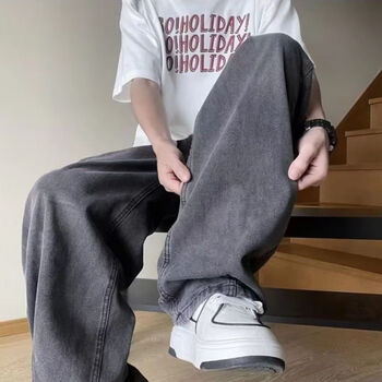 阔脚牛仔裤男黑灰色型号规格- 京东 阔脚牛仔裤男黑灰色型号规格- 京东