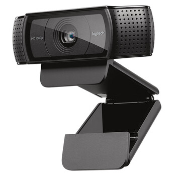 罗技（logitech）Pro C920高清网络摄像头 1080p自动对焦电脑摄像头 双声道台式机摄像头 免驱动可夹式
