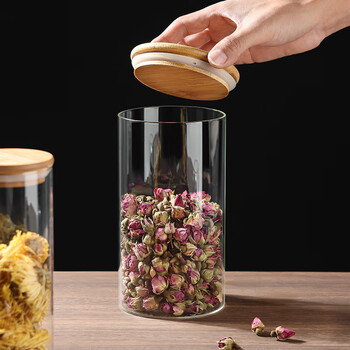 拜杰玻璃茶叶罐食品级家用密封罐咖啡罐干货储物罐防潮收纳罐600ml