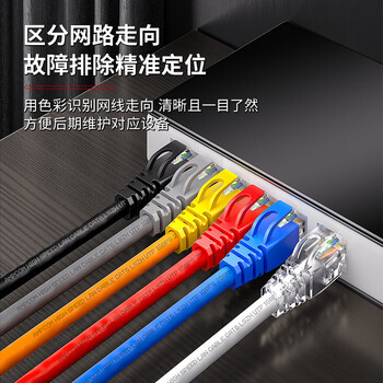安普康（AMPCOM）水晶头保护套超五六类 环保6.5mm孔径CAT5E6类网线护套 电脑网络RJ45防尘套 透明色30个AMHTWH30