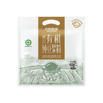 九阳豆浆有机纯豆浆粉21条*20g无糖添加豆浆早餐学生豆浆粉