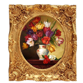 婚庆装饰创意结婚纱照大相框画框 象牙白色 20*24寸,框画手工静物油画