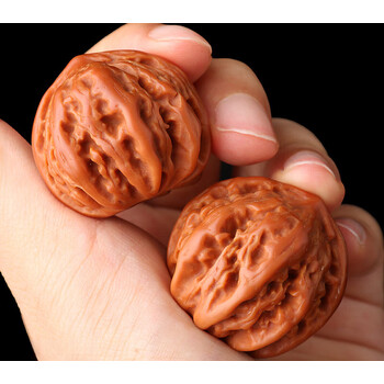 大粗筋狮子头 43尺 精品文玩核桃正奔异形43御龙粗筋三棱精配老