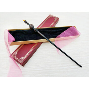 哈利波特魔法棒 哈利波特魔杖 赫敏法杖 邓布利多精雕钢芯 烫金盒 24