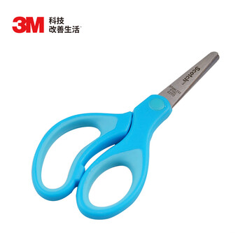3M 思高 剪刀 儿童炫彩圆头剪刀/安全剪刀5英寸 1442B 1个装 蓝色 新/原包装随机 3M 思高 剪刀 儿童炫彩圆头剪刀/安全剪刀5英寸 1442B 1个装 蓝色 新/原包装随机