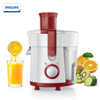 飞利浦(PHILIPS)榨汁机家用 大口径渣汁分离 纯果汁机原汁机家用水果蔬菜 HR1824