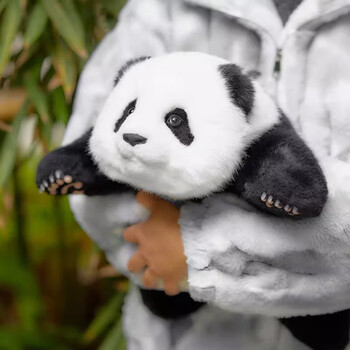 迪士尼萌兰兰花花大熊猫玩偶公仔仿真大熊猫毛绒玩具送女生儿童生日