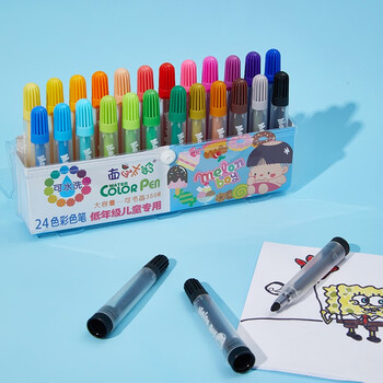 西瓜太郎24色水彩笔型号规格 京东