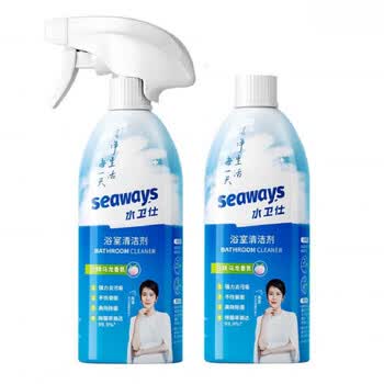 水卫仕（seaways）浴室清洁剂500g*3瓶*2 玻璃清洁剂 除水渍去污玻璃门