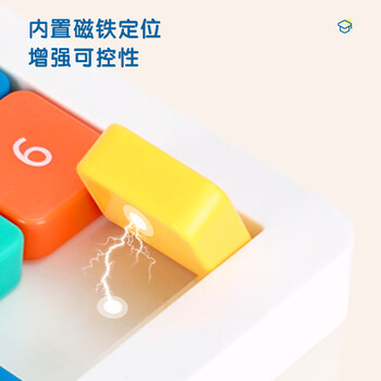 得力（deli）4*4磁力版数字华容道 儿童男女小孩成人通关解题拼图积木早教玩具智力逻辑锻炼线条大冒险生日礼物