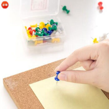 得力(deli)0021彩色工字钉图钉/按钉/大头钉 多色混合(35枚/盒)10盒装 得力(deli)0021彩色工字钉图钉/按钉/大头钉 多色混合(35枚/盒)10盒装