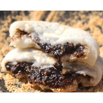 虎钢馋贵州特产影子面糍粑 引子馅糍粑 贵阳小吃热糍粑 酥麻白 酥麻