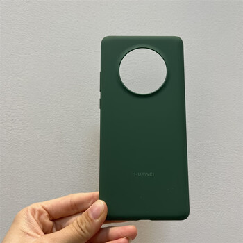 华为mate40/mate40pro官方原厂同款液态硅胶原装材质手机壳 墨绿 华为