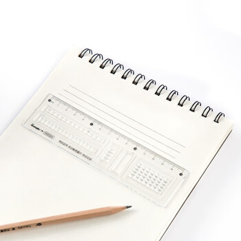 广博(GuangBo) 学生考试学习用多功能答题尺15cm涂卡尺单把装H05324 文具工具专用