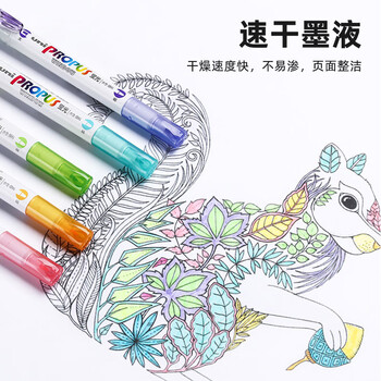 uni三菱浅色荧光双头记号笔（细0.6mm/粗4mm）可视窗 学生重点标记 PUS-102T 1支/袋 水蓝色