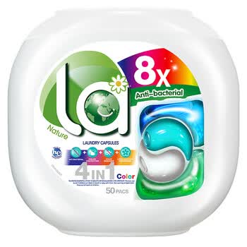 妈妈壹选La天然4合1洗衣凝珠护色10ml*50粒 除菌除螨留香20天 浓缩洗衣液
