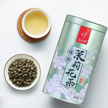 忆江南茶叶茉莉花茶茉莉龙珠200g茉莉绣球春茶自饮罐装浓香型