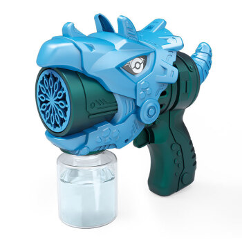 跨境新品恐龙泡泡枪儿童12孔泡泡机玩具加特林全自动吹泡泡水礼品