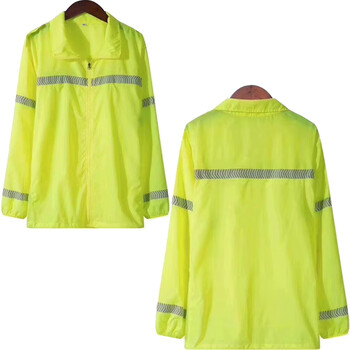 梦澜鸟交通执勤反光防晒衣户外安全救援高速透气短袖网格春骑 透气