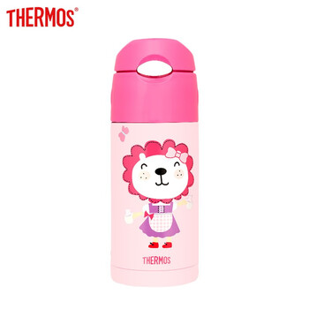 膳魔师THERMOS儿童保温杯 宝宝便携防漏防滑304不锈钢学生水杯 小孩练杯卡通水杯360ml