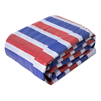 jdnxx三色布彩条布防雨布加厚防水防晒工地装修一次性塑料篷布油布 65