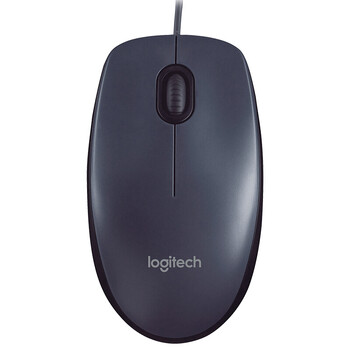 罗技（Logitech） M90鼠标 电脑笔记本家用鼠标办公商务鼠标  USB即插即  左右手通用对称鼠标黑色