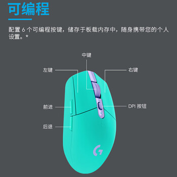 罗技(G)G304 【企业级】 无线电竞鼠标 电竞无线鼠标 绿色【团单优惠】 罗技(G)G304 【企业级】 无线电竞鼠标 电竞无线鼠标 绿色【团单优惠】