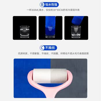 美家日记抹布 蓝色75*35cm*2条加厚加大 商用物业洗车抹布 吸水家务洗碗布