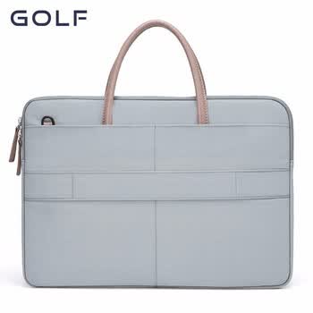 高尔夫（GOLF）电脑包女14英寸手提苹果笔记本华为单肩斜挎包商务公文包女通勤
