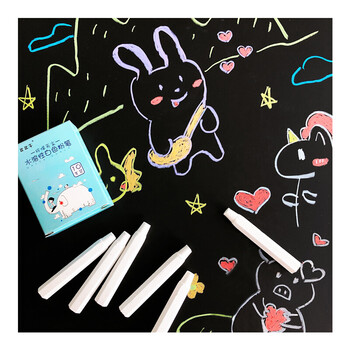 比比牛 儿童无尘粉笔 白色水溶性黑板粉笔 单色10支装 BBN-FW10