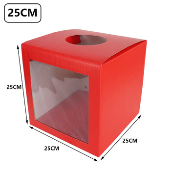 斯图（sitoo）sitoo 投票箱意见箱抽奖箱纸箱透明摸奖盒/摸奖箱/幸运抽签盒/抓奖球/接亲恐怖箱 25CM单面透明款