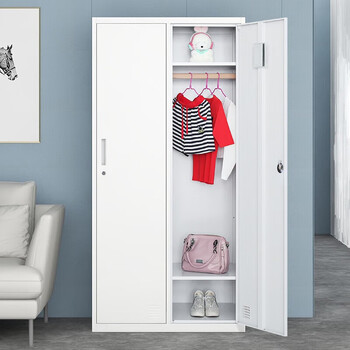 洛克菲勒全钢2门更衣柜铁皮柜办公员工柜多门储物柜高1850宽900深500