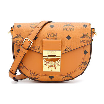 mcm 女士patricia visetos系列迷你马鞍包单肩斜挎包腰包 mwraapa08