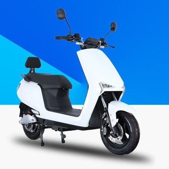 电动车成人60v电瓶车男女72v外卖踏板车长跑高速电摩顶配版纯白色72v