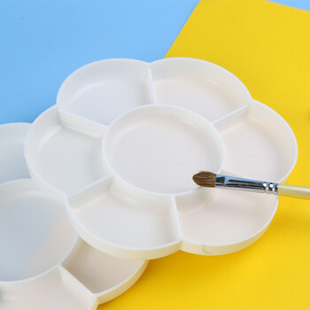 芬尚梅花盒双盖调色盘/调色盒/调色板/调色碟水粉水彩丙烯油画国画美术颜料盒学生绘画用品一对装