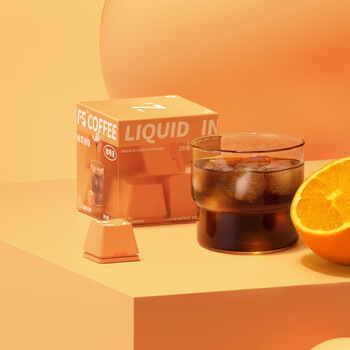 F5速溶黑咖啡浓缩 甜橙风味 鲜萃咖啡液 13g*7颗/盒