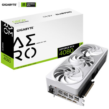 技嘉（GIGABYTE）雪鹰GeForce RTX 4080 AERO OC 16G 电竞游戏设计智能学习电脑独立显卡支持4K