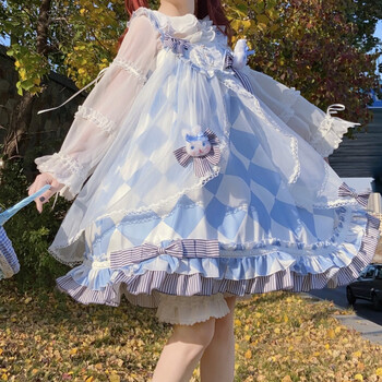 lolita裙洛丽塔洋装甜系可爱吊带日常洋装连衣裙公主裙春秋全款限量浅