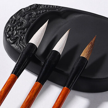 一海堂 文化 文房四宝套装 毛笔套装 书法练习小楷毛笔/笔山/笔洗/镇尺/墨碟/印章礼盒 一品文房套装